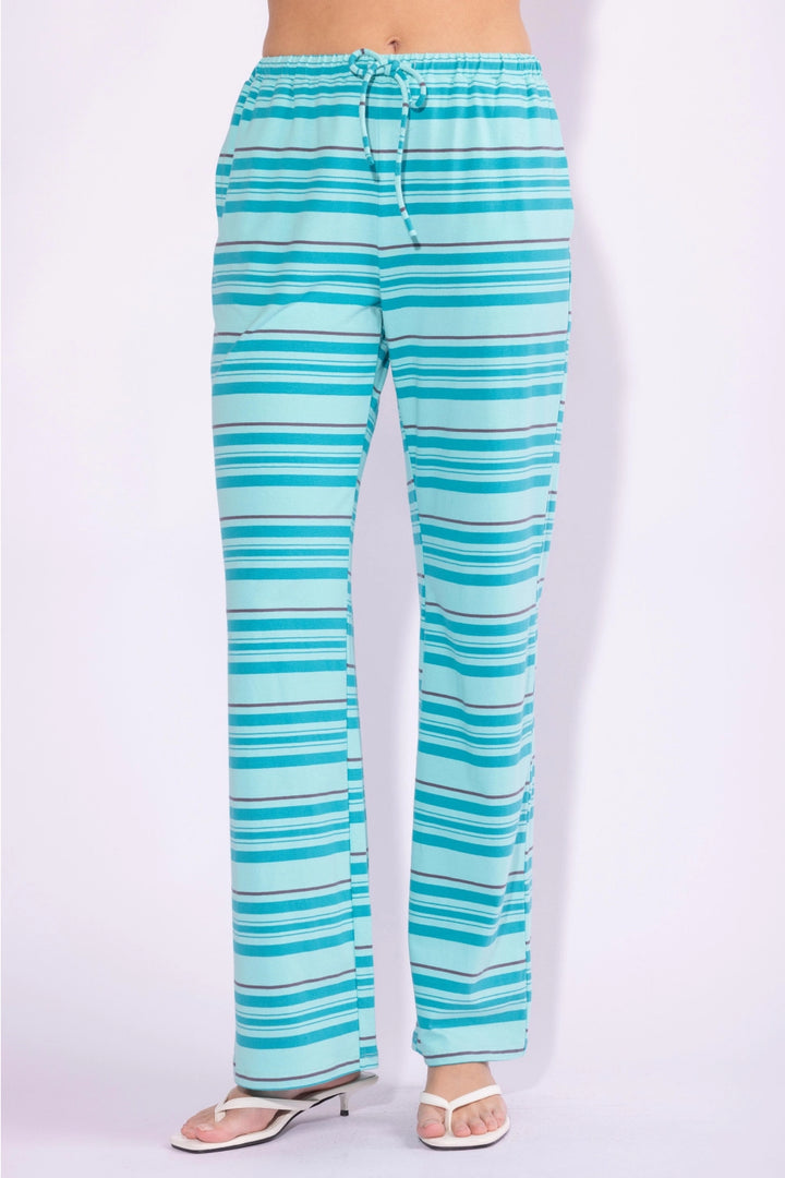 Aquamarine Striped Pants
