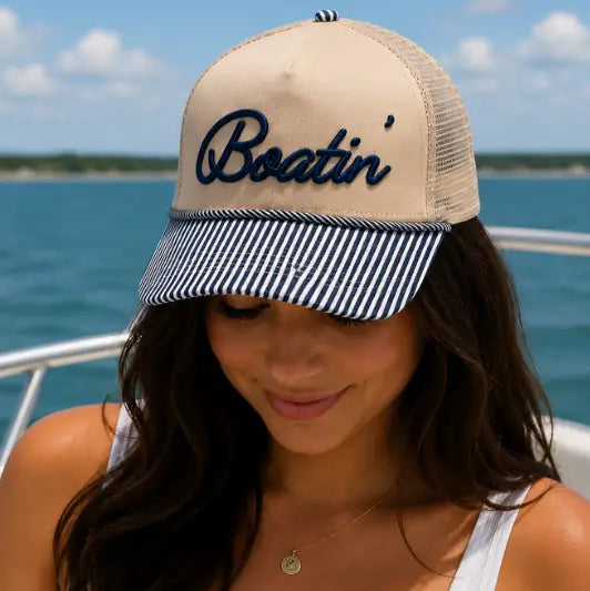 Boatin' Vintage Trucker Hat
