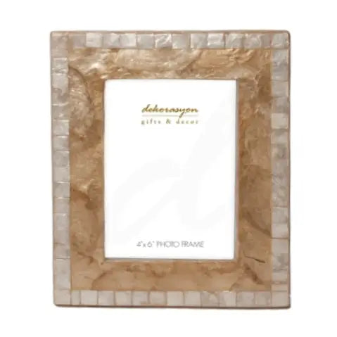 4" X 6" Capiz Mosaic Photo Frame