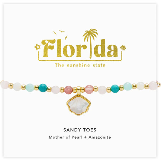 Sandy Toes Florida Charm Bracelet