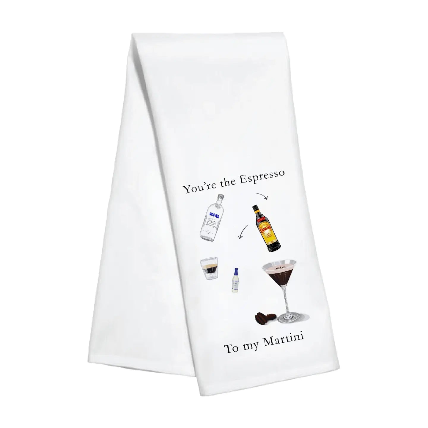 Espresso Martini Kitchen Towel The Ivory Palm