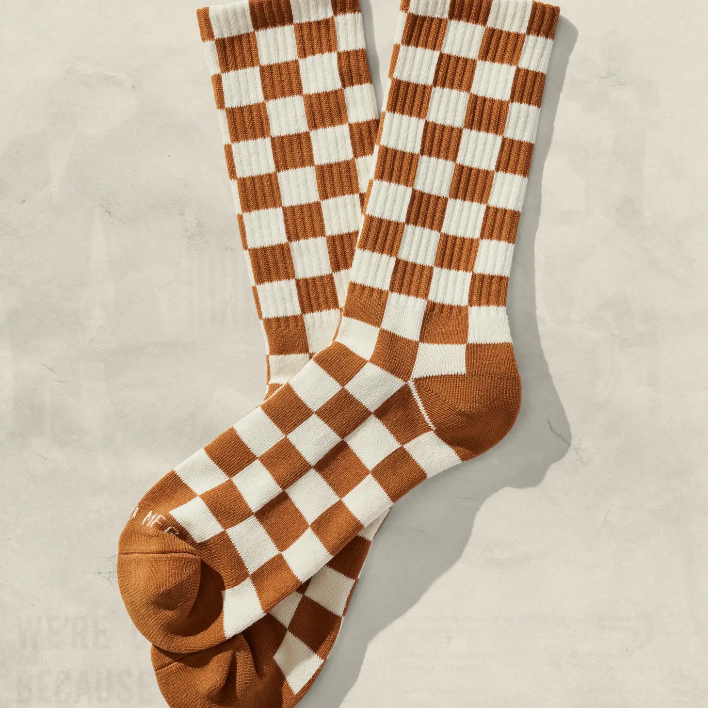 Checkerboard Crew Socks