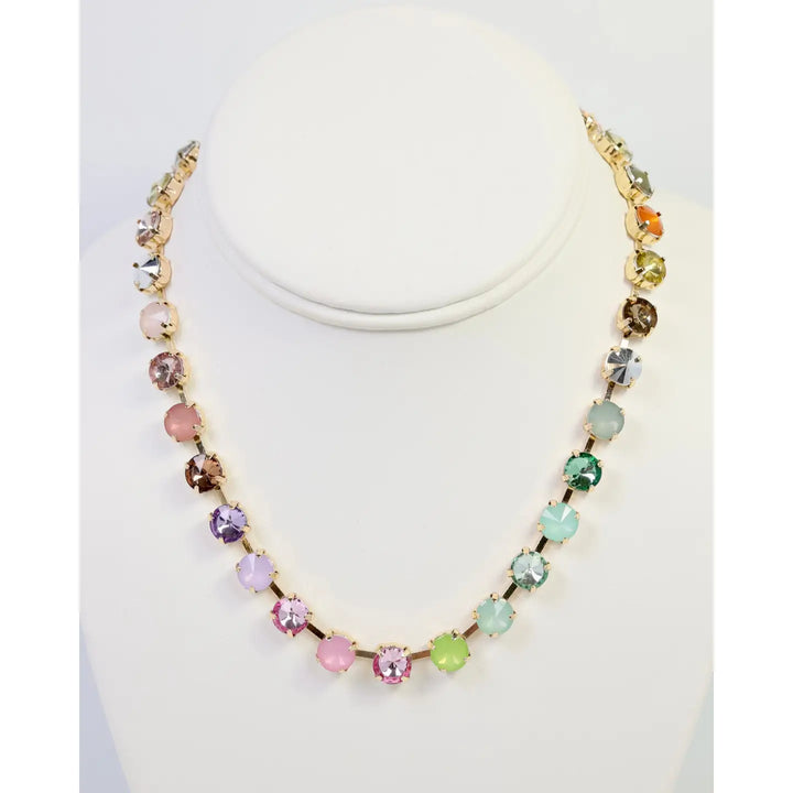 Shalimar Small Rhinestone Necklace Light Multi
