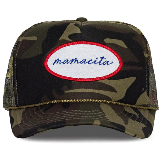 Mamacita Trucker Hat in Camo