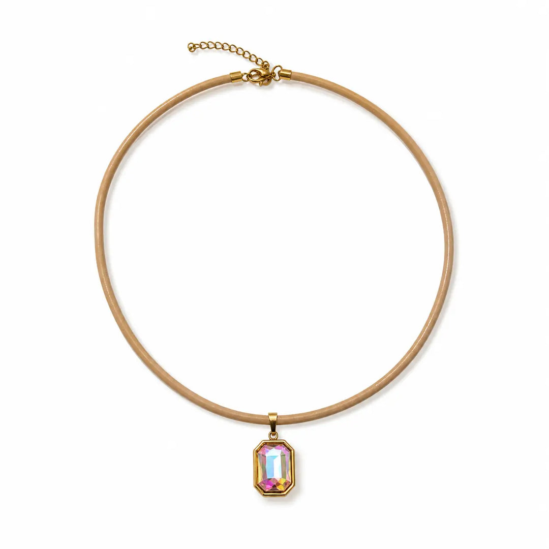Natural Quin Pendant Necklace : Hypoallergenic and Water Resistant