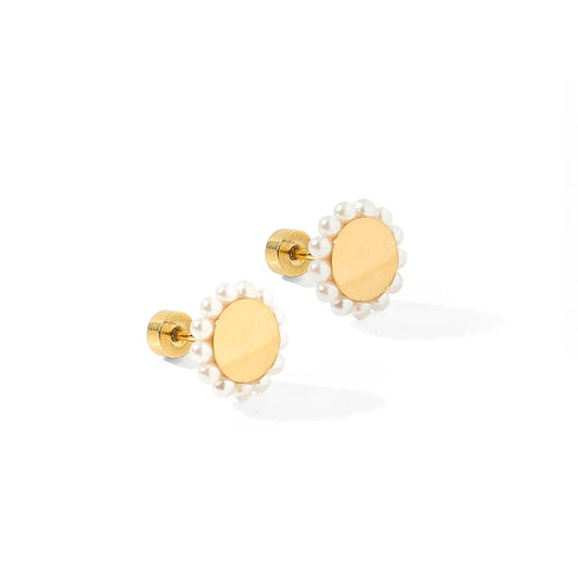 Screwback Stud Earrings - Alice Pearl