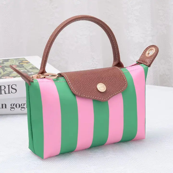 Nova Striped Nylon Mini Crossbody Bag