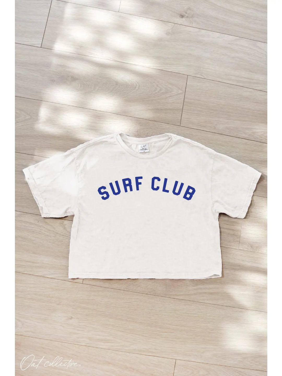 Surf Club Cropped Mineral Graphic Top