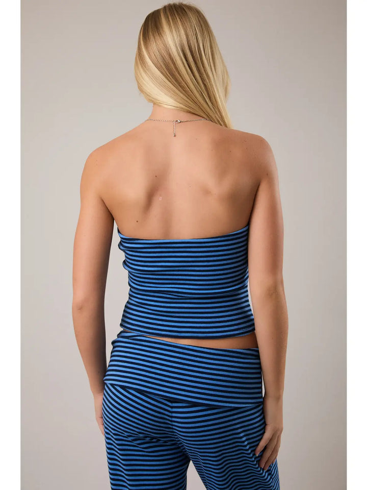 Stripe Tube Top with Double Lined