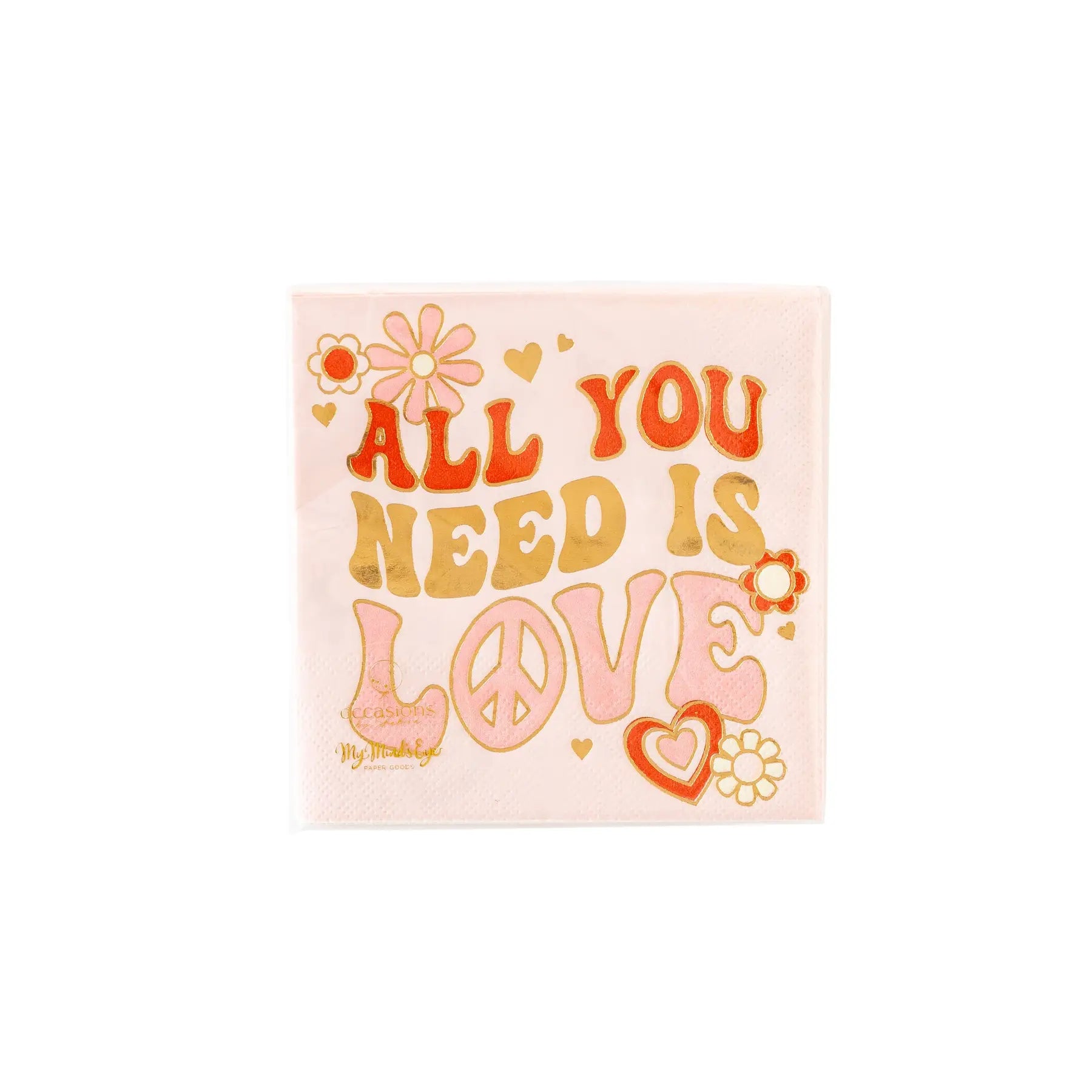 All You Need Is Love Cocktail Napkins | Valentine's Day