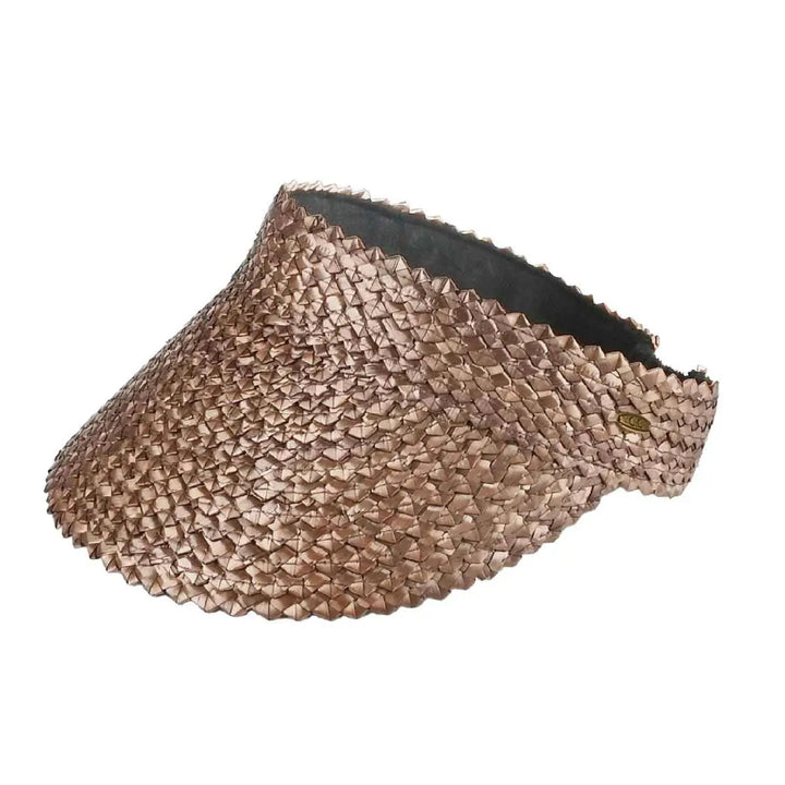 Brown Textured Wheat Straw Visor