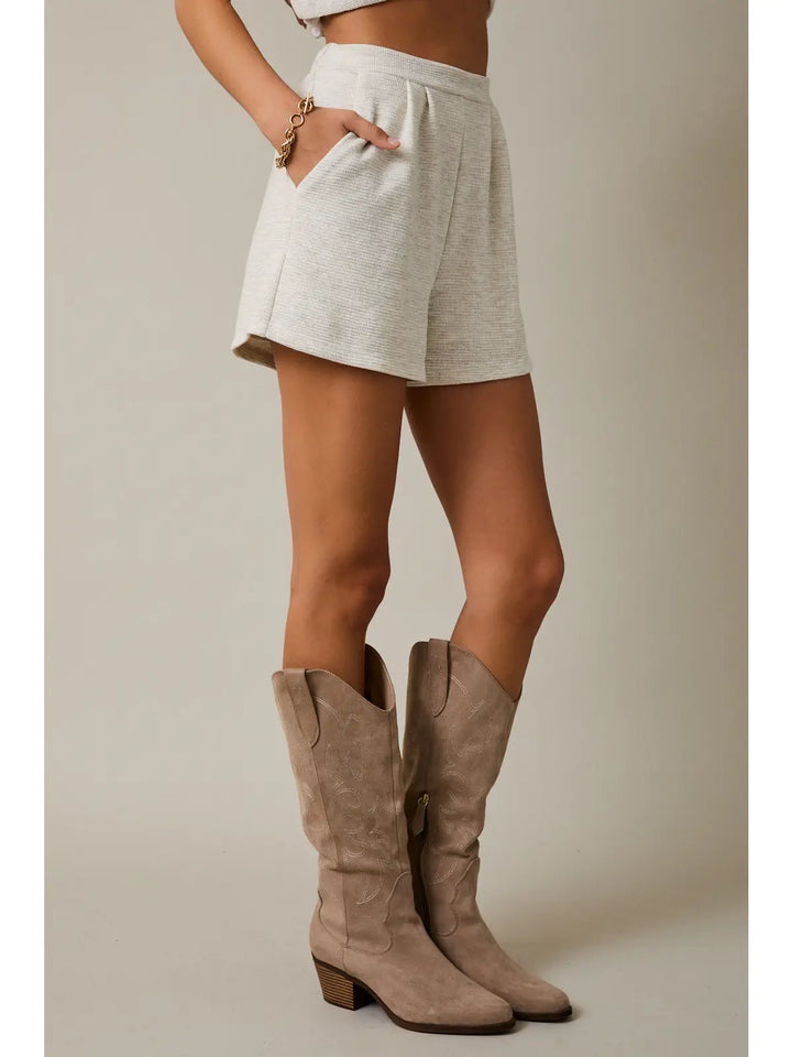 Pleated Detail Shorts