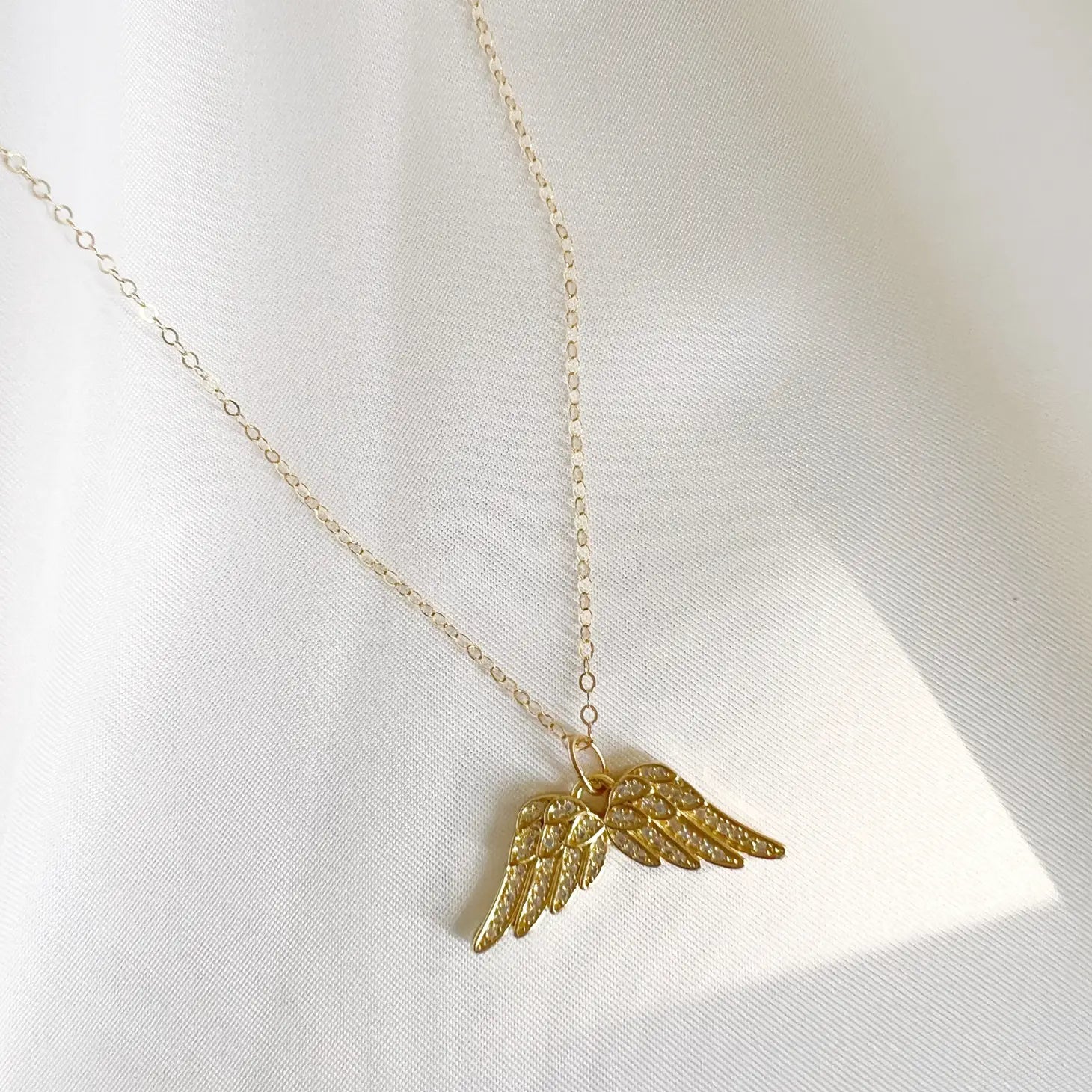 Angel Wings Gold Filled Necklace