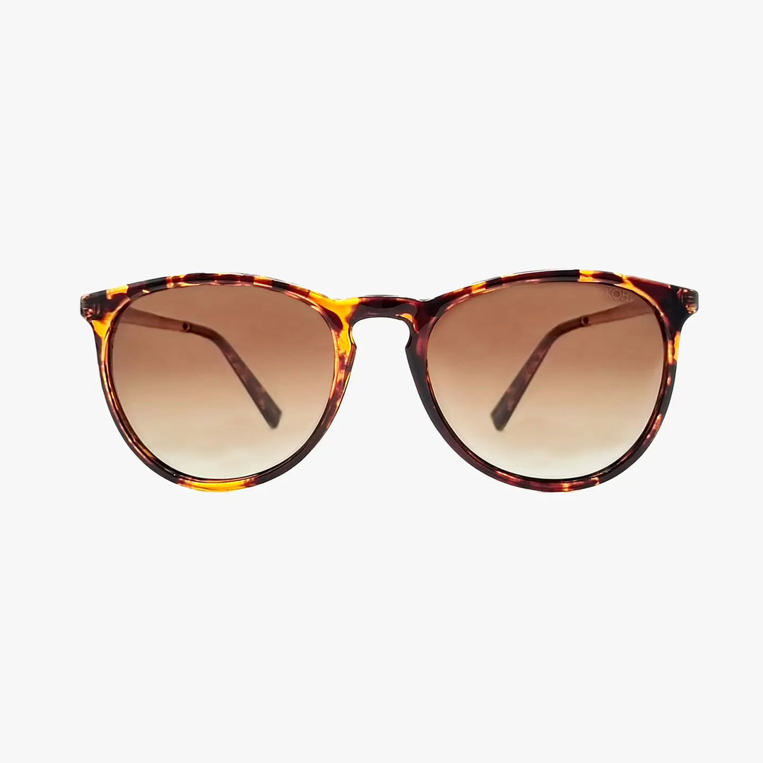 Hale Classic Tortoise Polarized Round Fashion Sunglasses