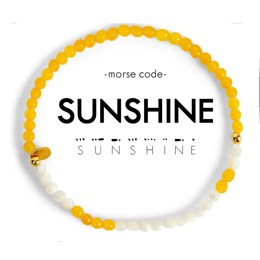 Sunshine Morse Code Bracelet