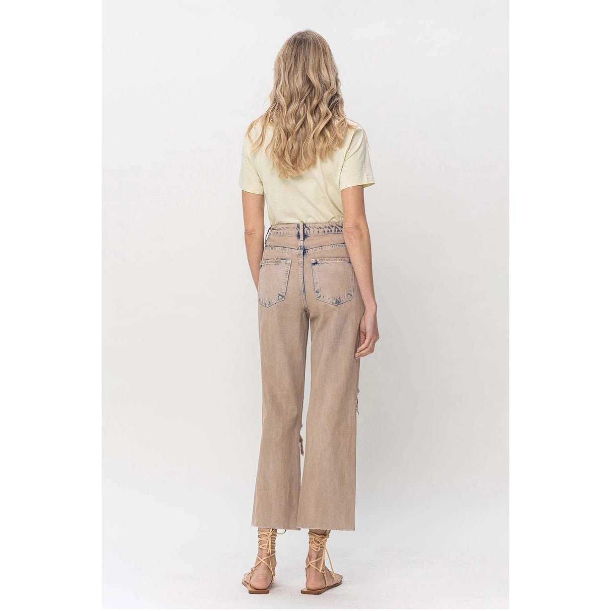 90's Vintage Crop Flare Jean