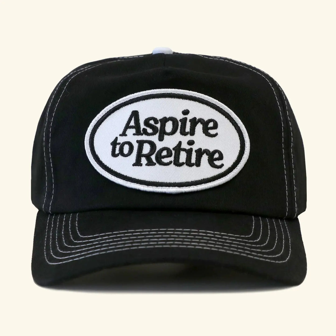 Chateau Snapback Aspire to Retire Hat - Black
