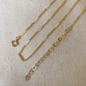 18k Gold Filled Belly Chain 29.5 Inches Long + 2"Extender For Beach, Summer Body Jewelry