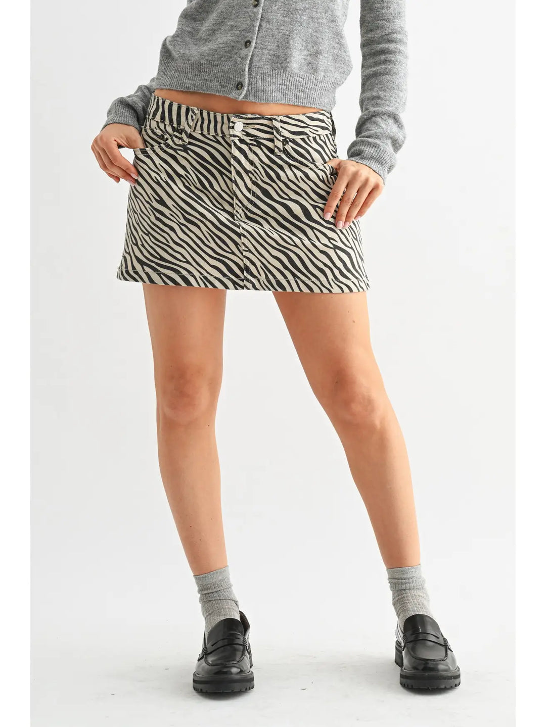 Zebra - Micro Skirt with Slit
