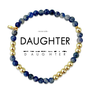 Daughter - Morse Code Bracelet