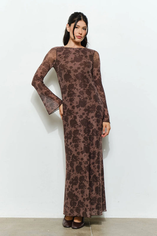 Meredith Mesh Dress - Floral