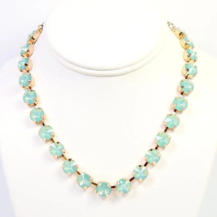 Radcliffe Rhinestone Necklace Mint Opal