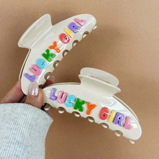 Multicolor Lucky Girl Hair Clip