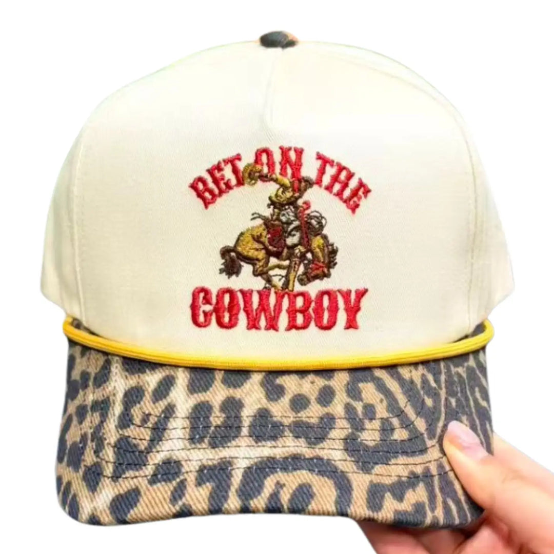 Bet On the Cowboy Canvas Cap