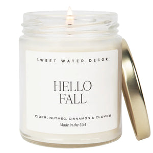 Hello Fall Candle