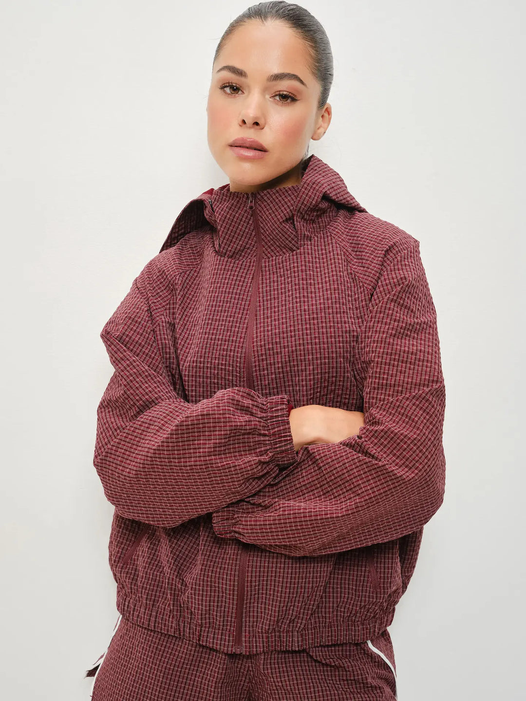 Roxy Micro Grid Nylon Track Jacket