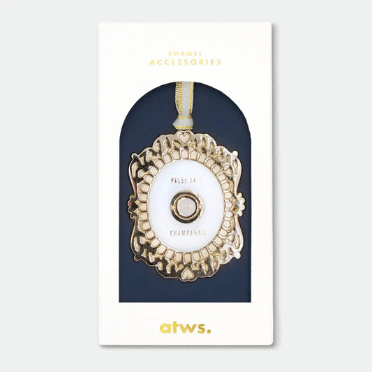 Press For Champagne Xmas Ornament