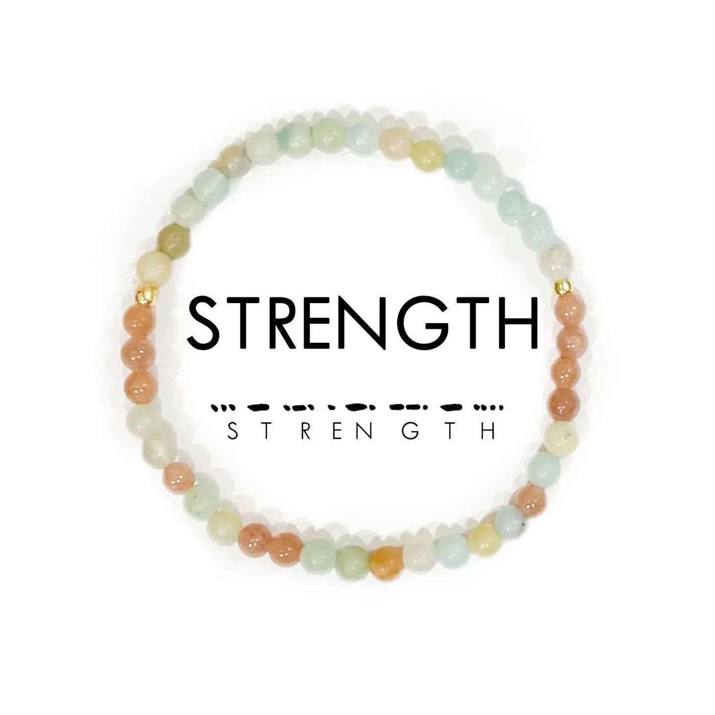 Strength - Morse Code Bracelet