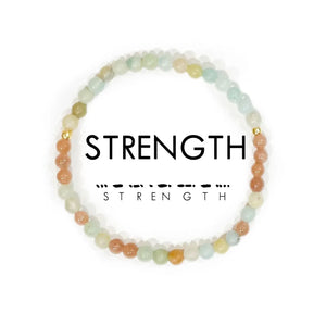 Strength - Morse Code Bracelet