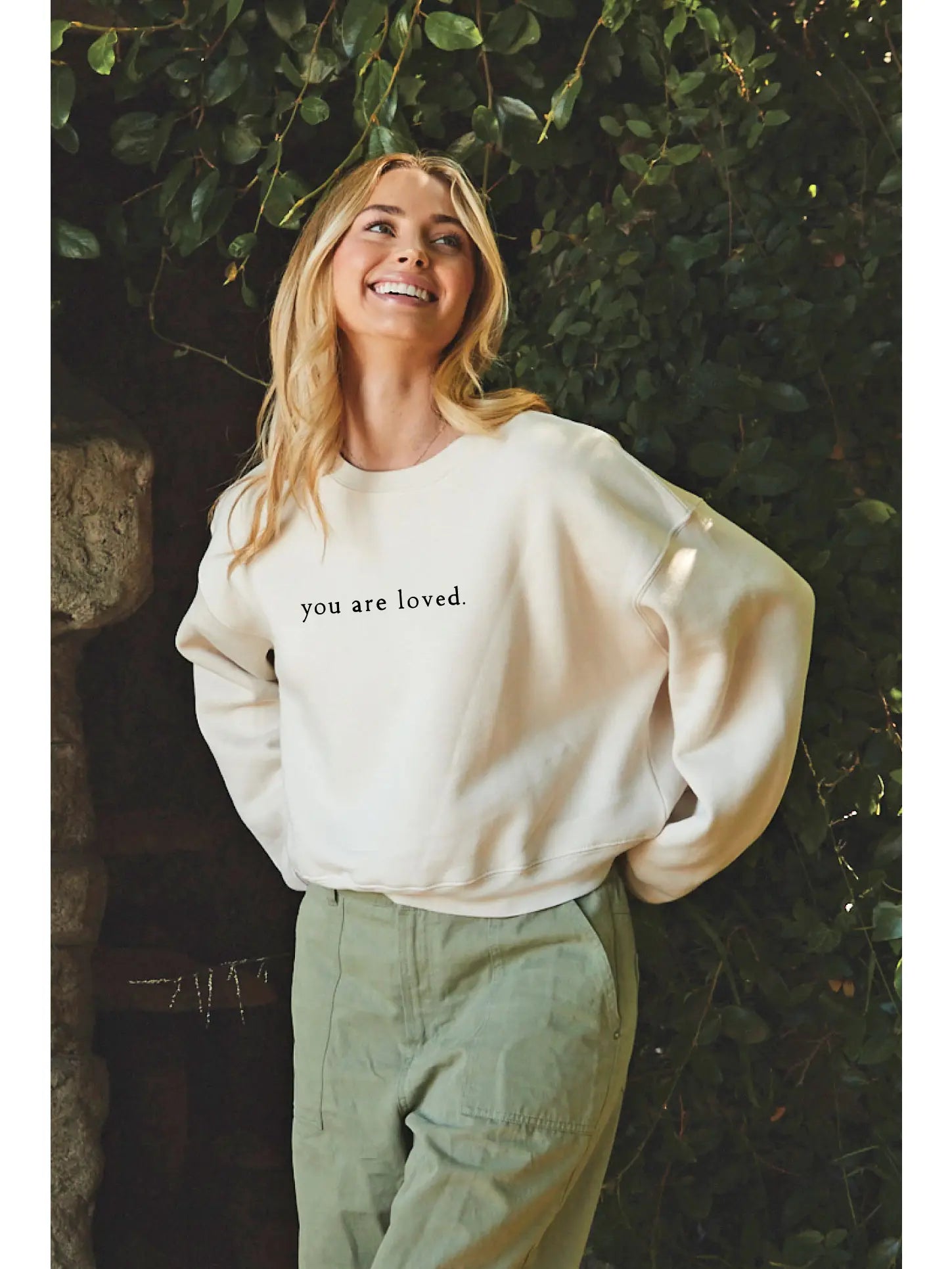 You Are Loved. Mid Graphic Sweatshirt