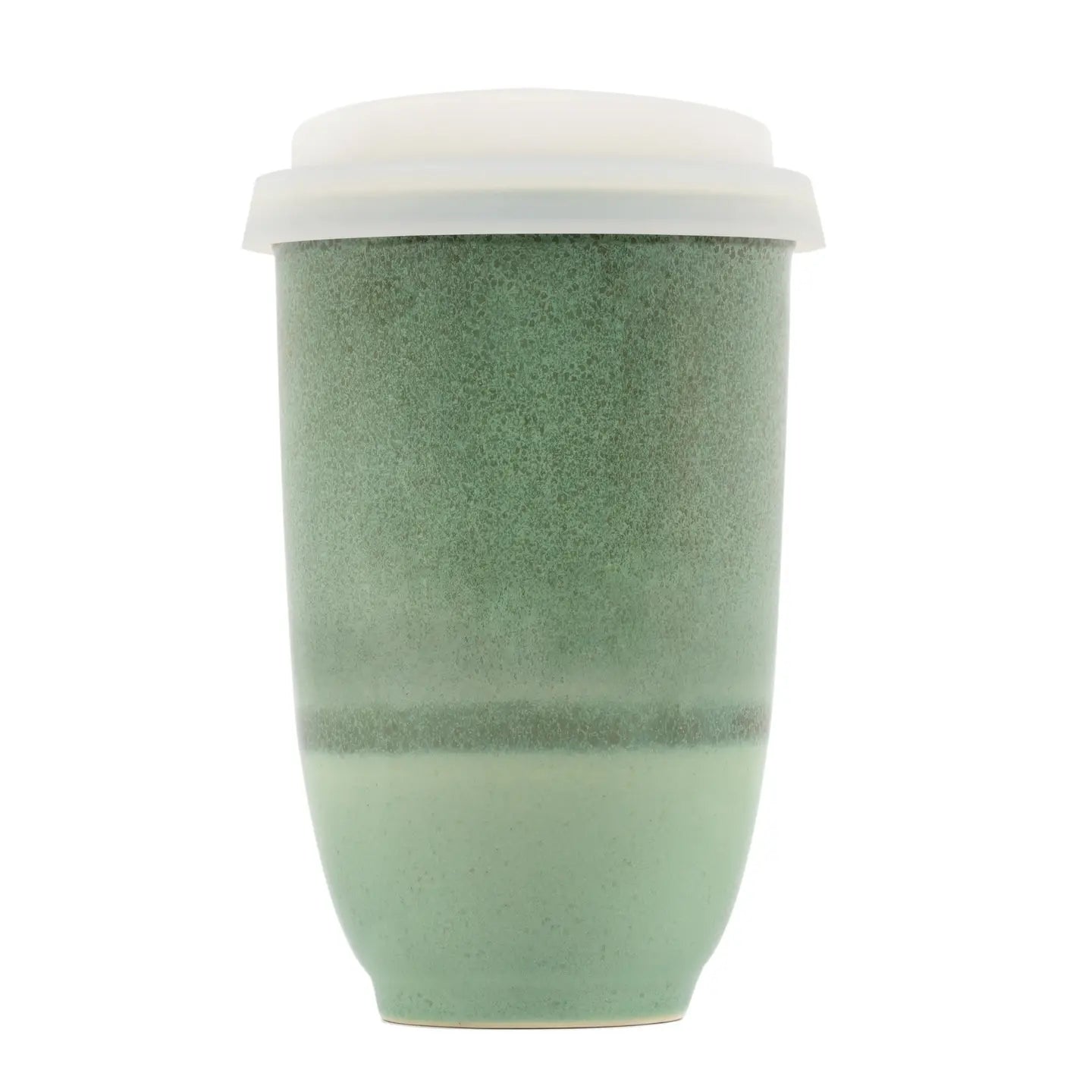 Emerald 12oz Ceramic Travel Mug – Reusable & Stylish