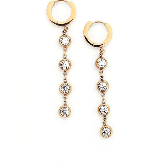 Kylee Crystal Drop Huggies