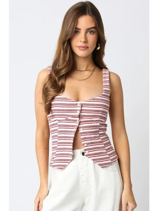 Stephy Stripe Top