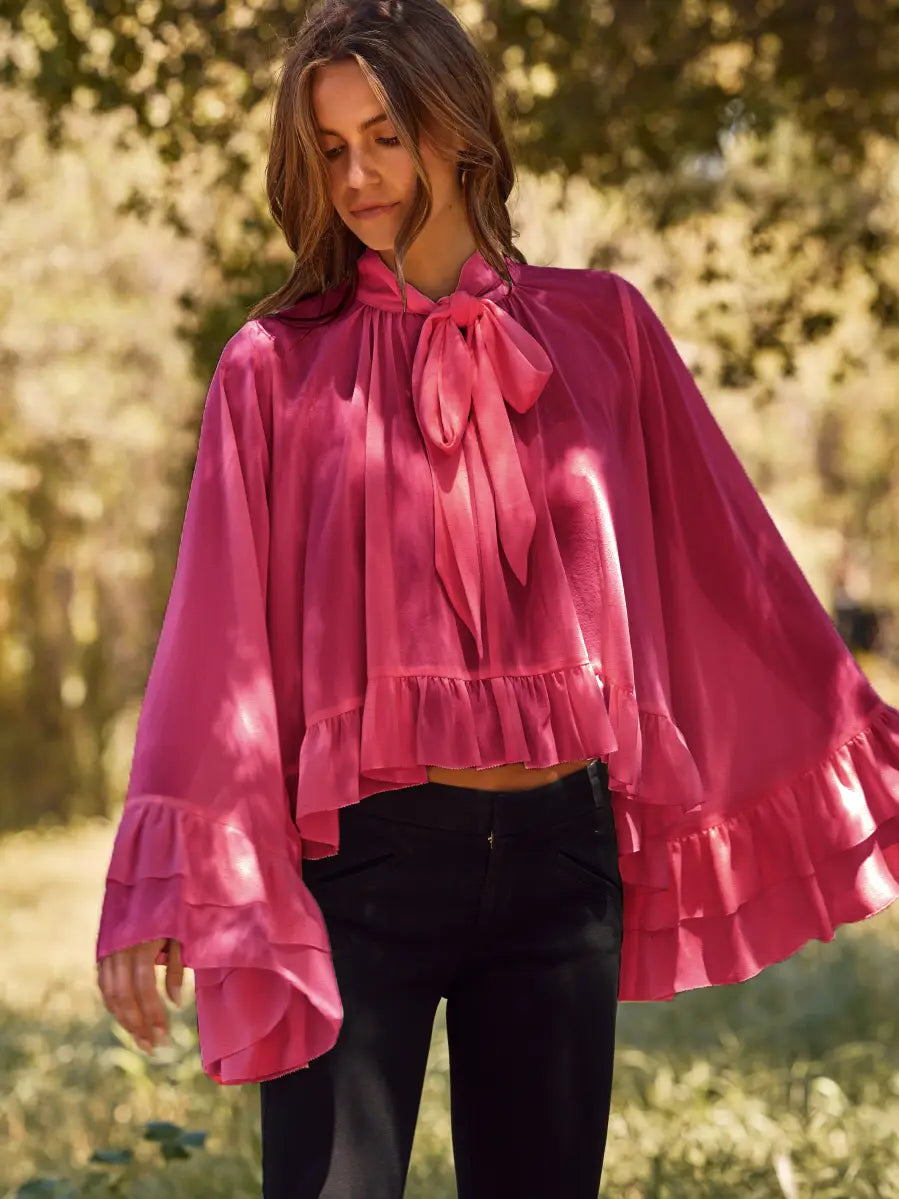 Ruffled Chiffon Blouse
