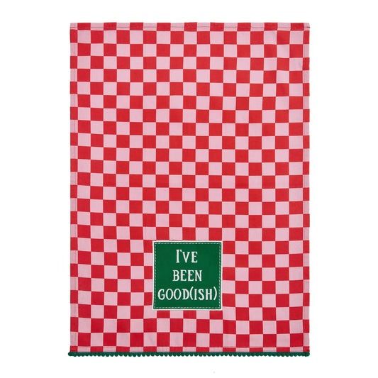 I've Been Good(Ish) W/Pom Pom Kitchen Towel
