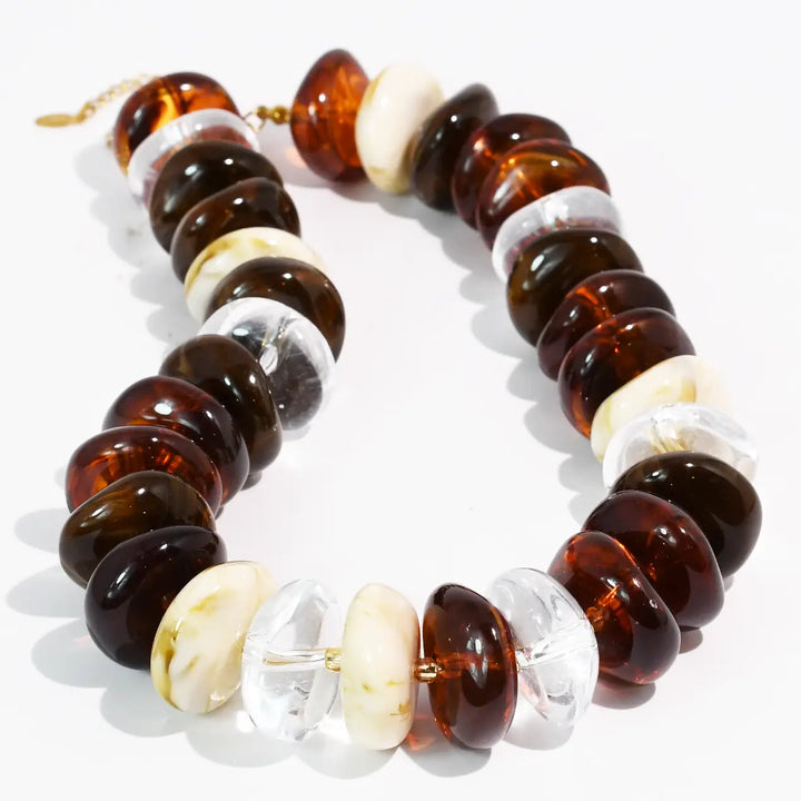 The Icon Brown/Ivory Necklace