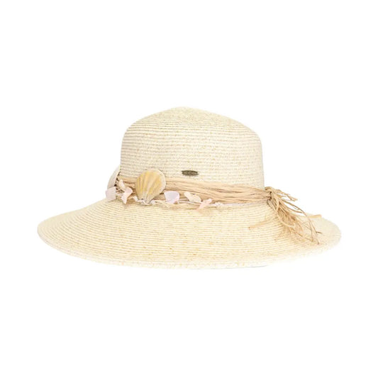Shell Trim Wide Brim C.C Sun Hat
