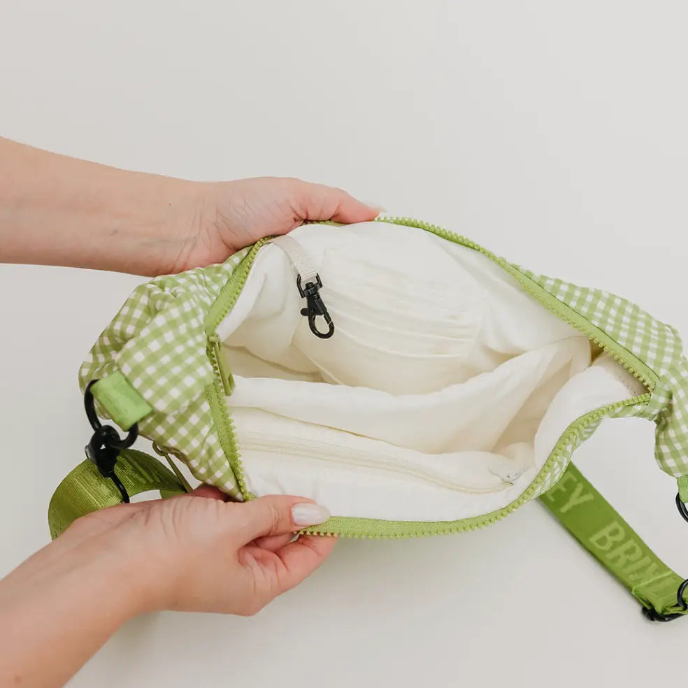 Picnic Plaid Crescent Bag - Brixley Bags