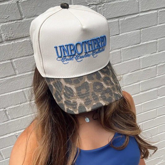 Unbothered - Leopard Vintage Trucker Hat