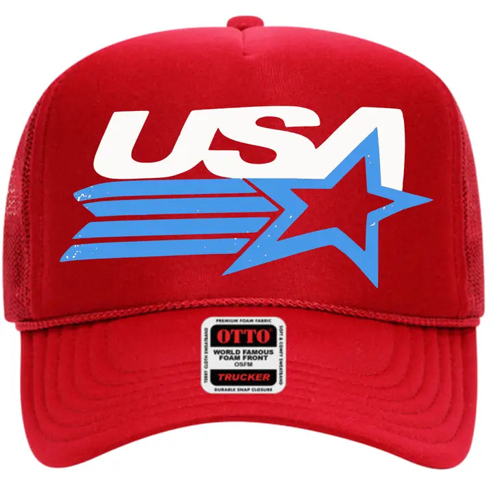 Vintage USA America Foam Trucker Hat