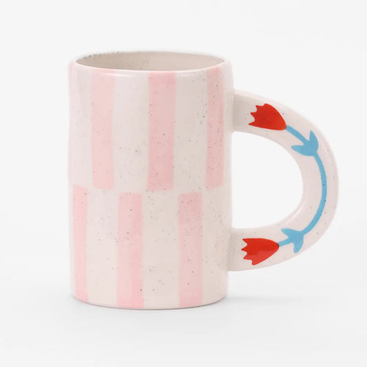 Pinjk Ceramic Coffee Mug Handmade-Coffee Cups