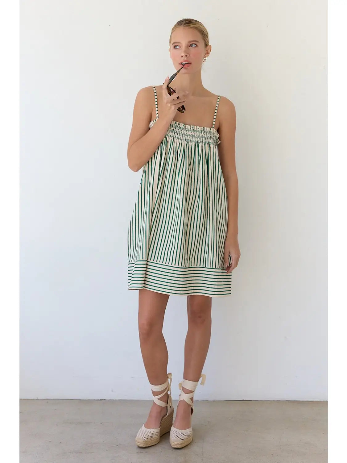 Stripe Babydoll Dress