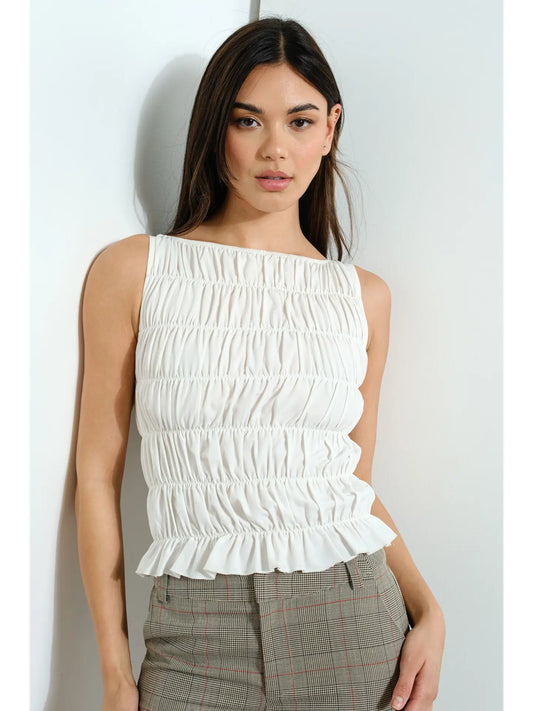 Naomi Smocked Tank Top
