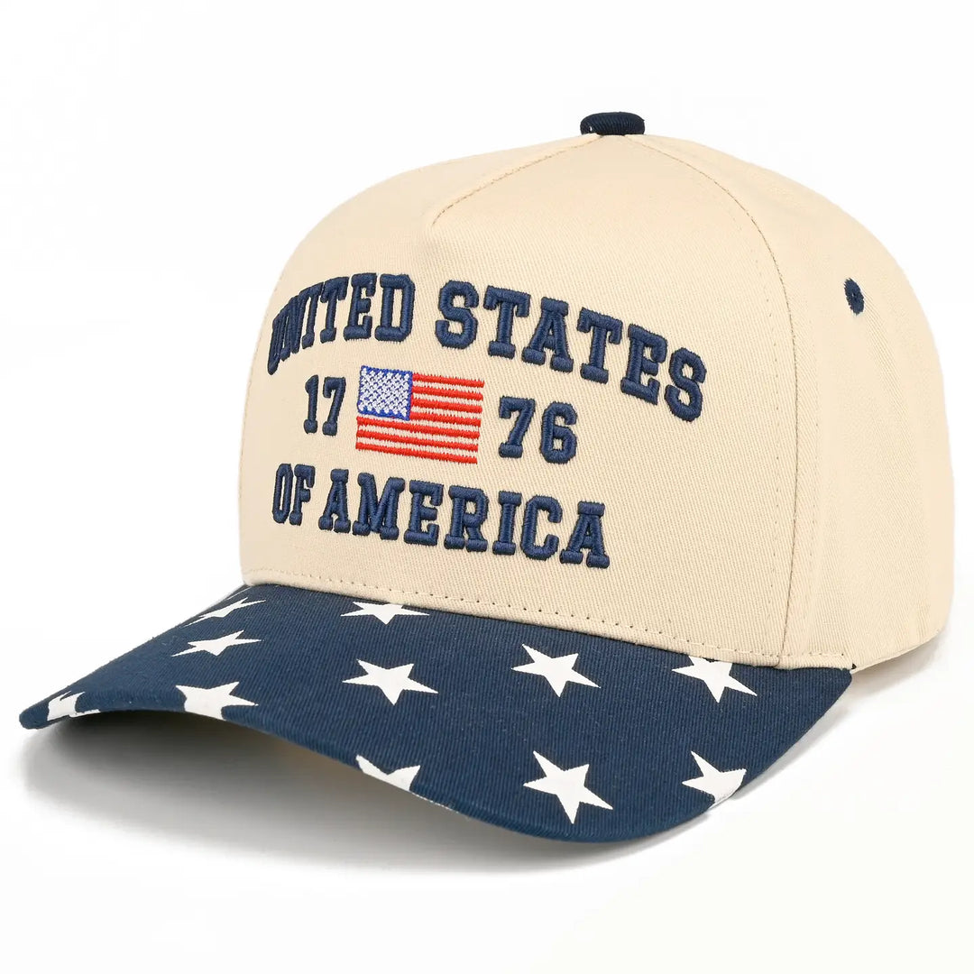 United States 1776 Letter On Two Tone Trucker Hat