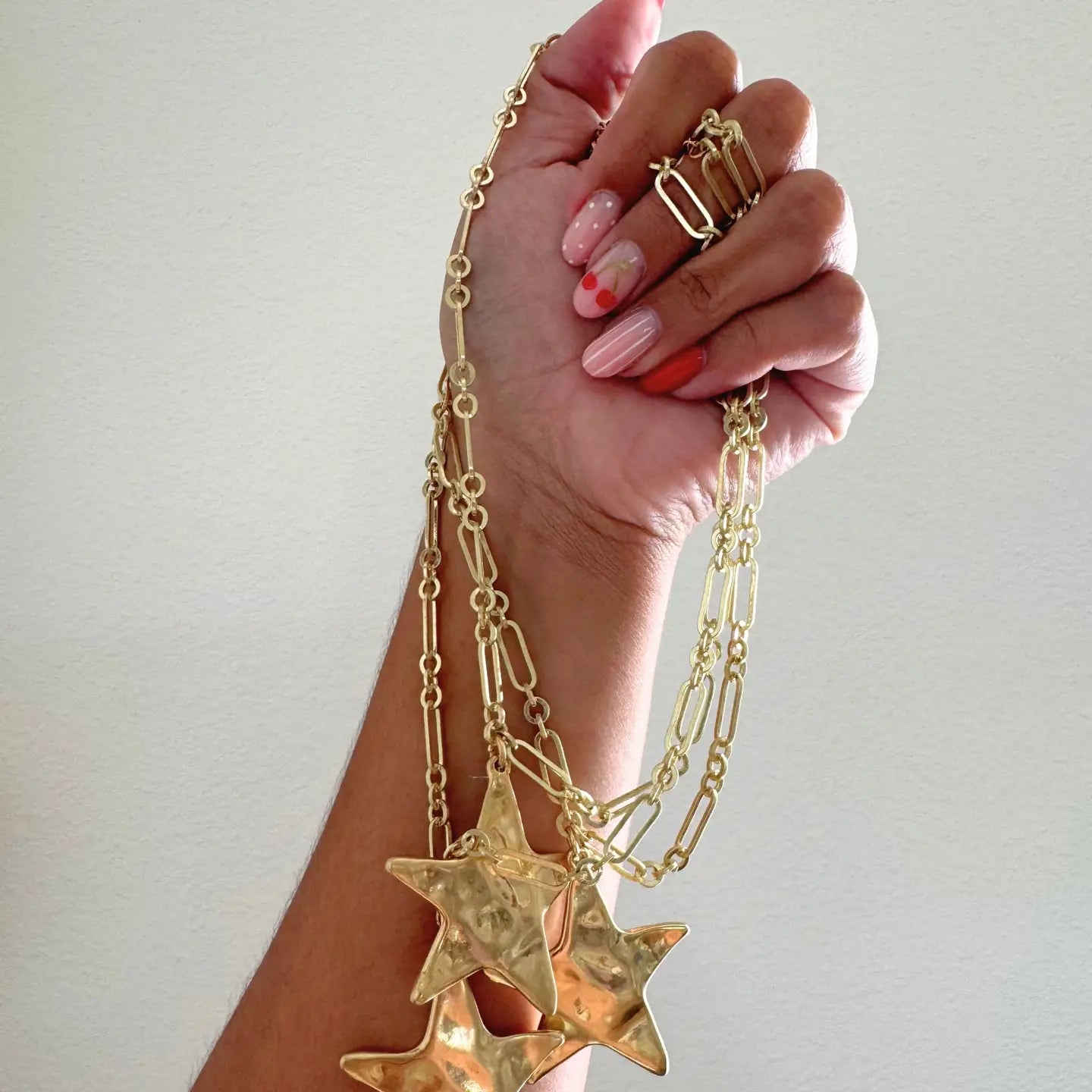 Hammered Star Necklace