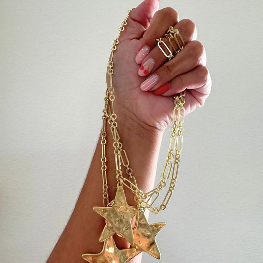 Hammered Star Necklace